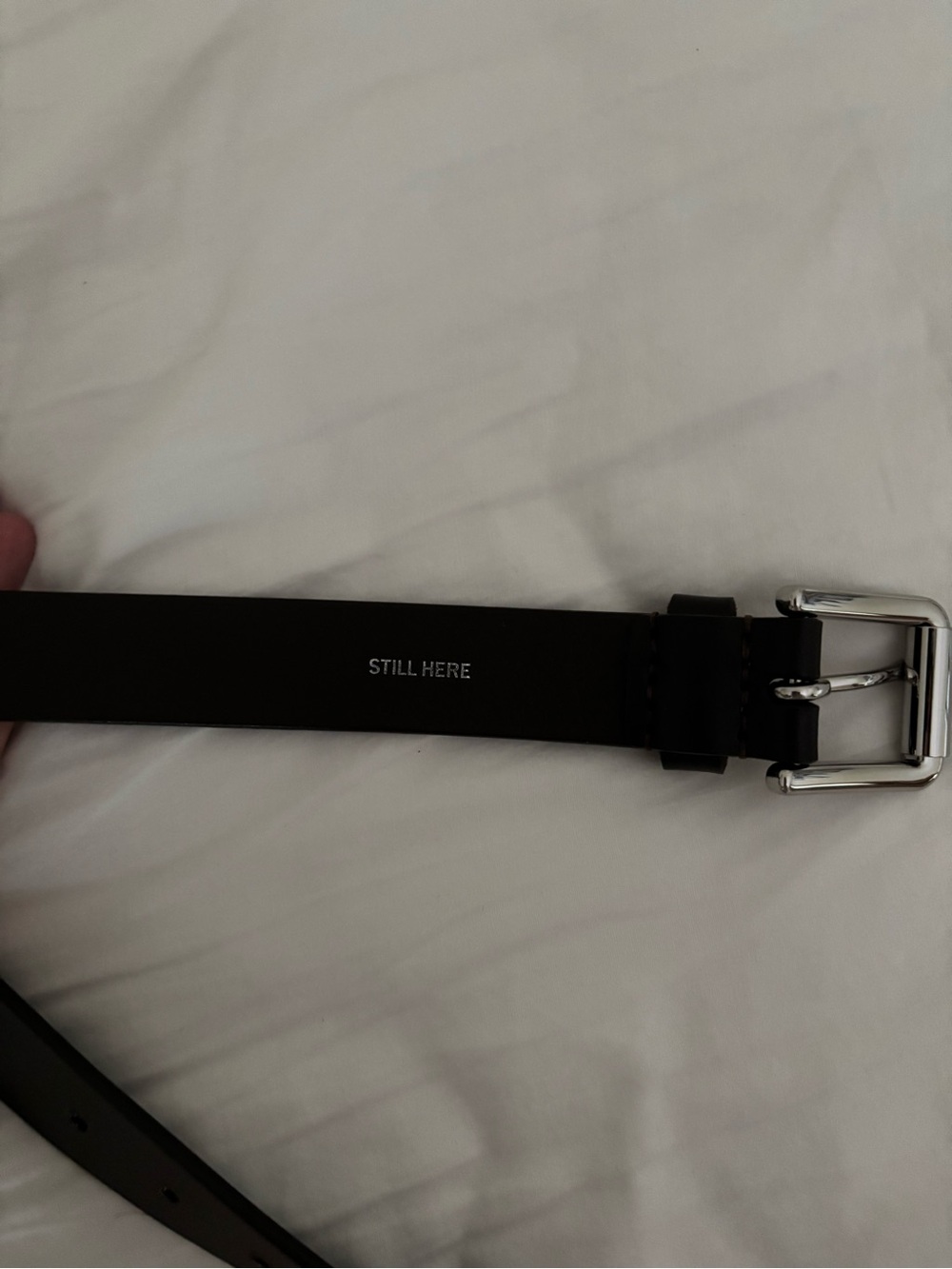Still Here brown leather belt - Picture 7 of 8